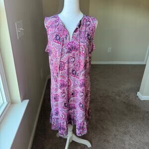 Michael Kors Pink Paisley Midi Dress